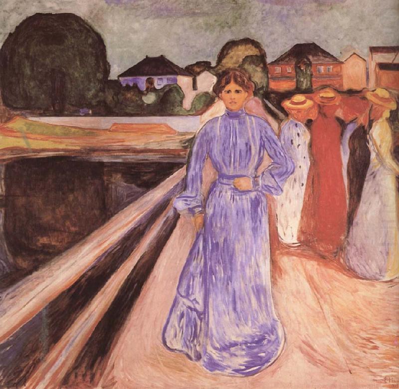 Girl on the bridge, Edvard Munch